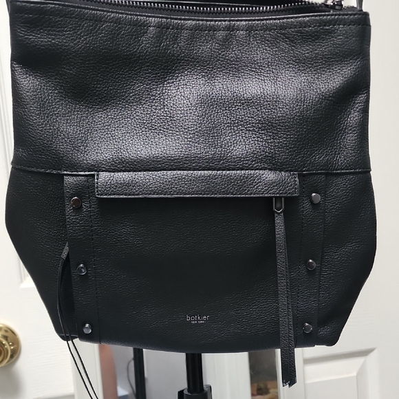 Botkier Black Leather Convertible Backpack City Chic Tote - Picture 2 of 6